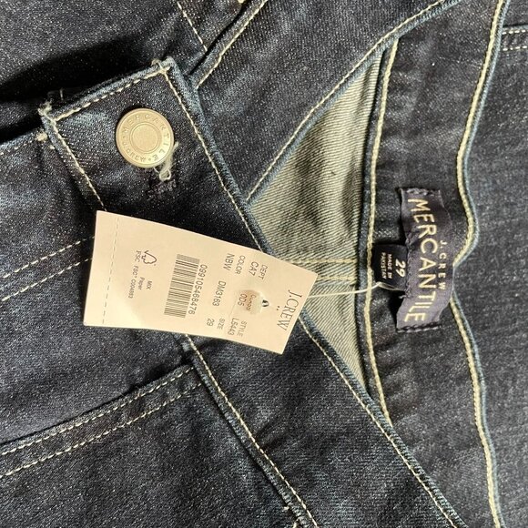 J Crew Mercantile Denim Crop Jeans High Rise Wide Leg Trousers Size 29 New u - Picture 12 of 13